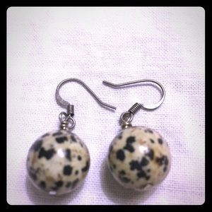 Polka dot balls earrings